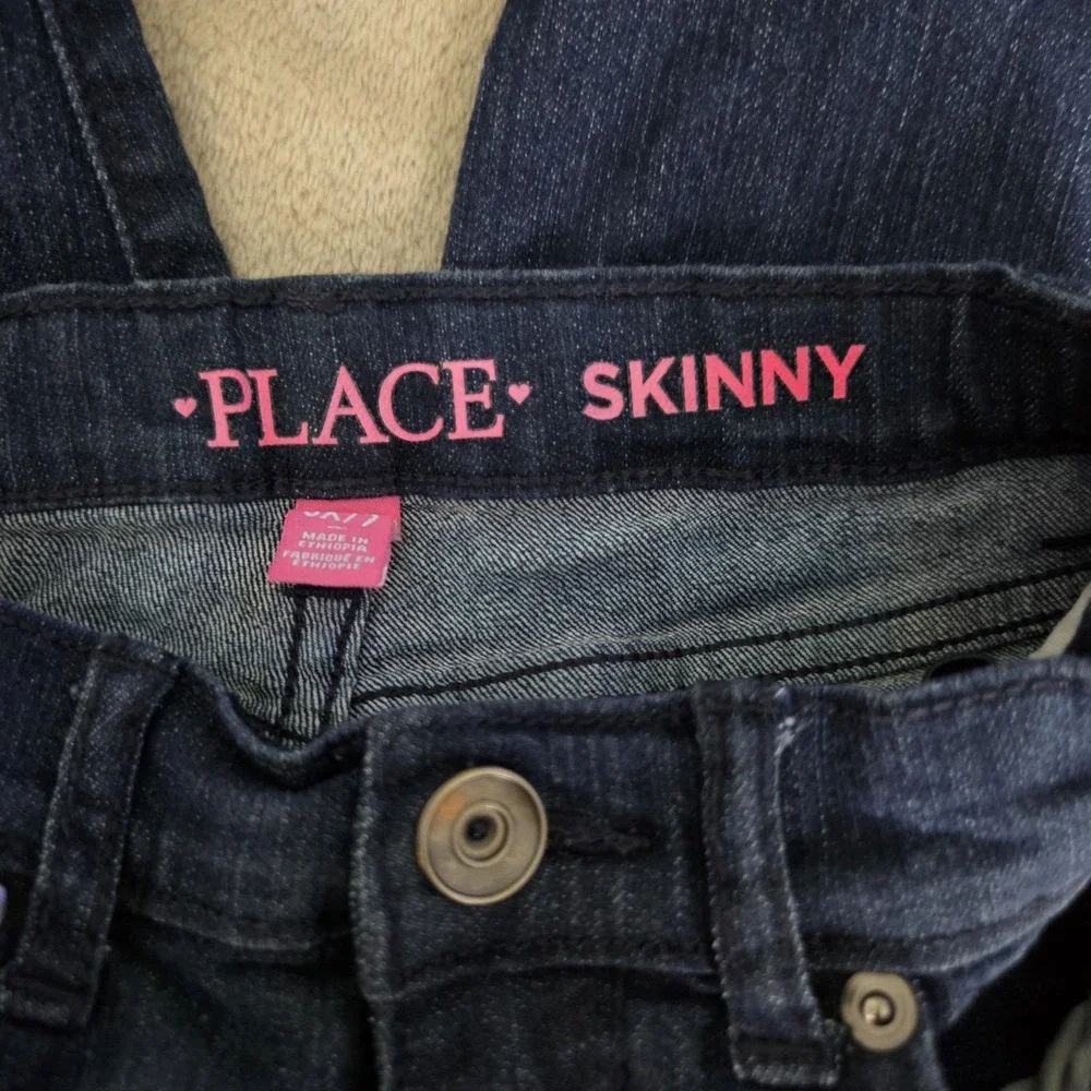 The Children's Place Jeans Girls 6X/7 Blue Dark Wash Skinny Stretch Denim Pants